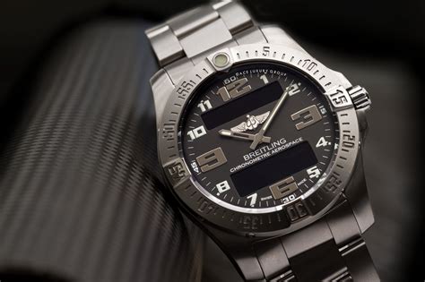 breitling aerospace watch setting